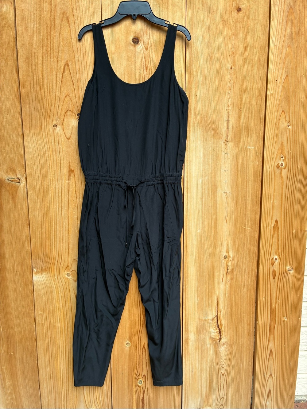 VINCE Silk Sleeveless Jumpsuit Color Black Size US 4 - Picture 2 of 9